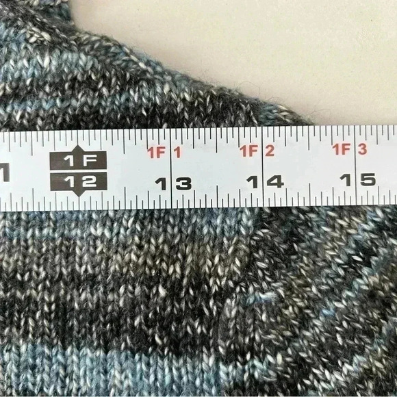 Ricki’s Cardigan Open Front Shawl Collar  Circle Sweater Blue Grey Size Small - Picture 13 of 16